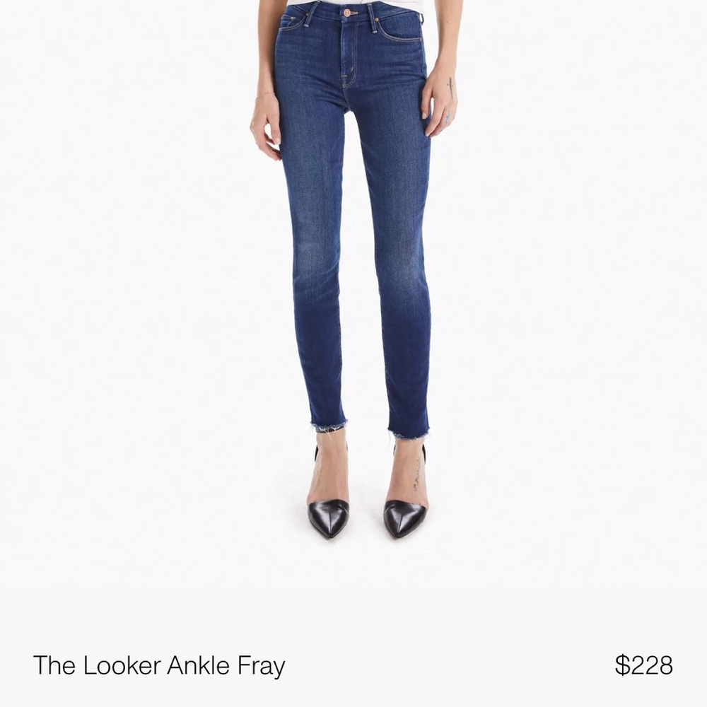 Mother Denim “The Looker” Ankle Fray in “Hey Good Lookin”